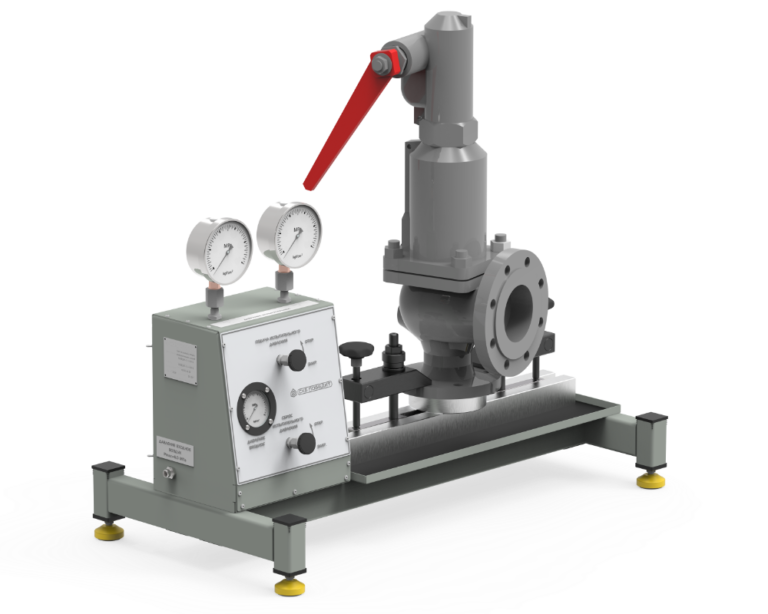 Стенд для настройки и испытания предохраниетельных клапанов